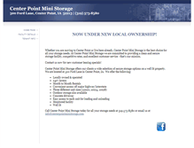 Tablet Screenshot of centerpointministorage.com